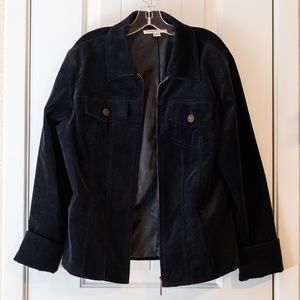 COLDWATER CREEK CRUSHED VELVET JACKET-MEDIUM